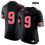 Men's NCAA Ohio State Buckeyes Binjimen Victor #9 College Stitched No Name Authentic Nike Red Number Black Football Jersey LB20M07KS